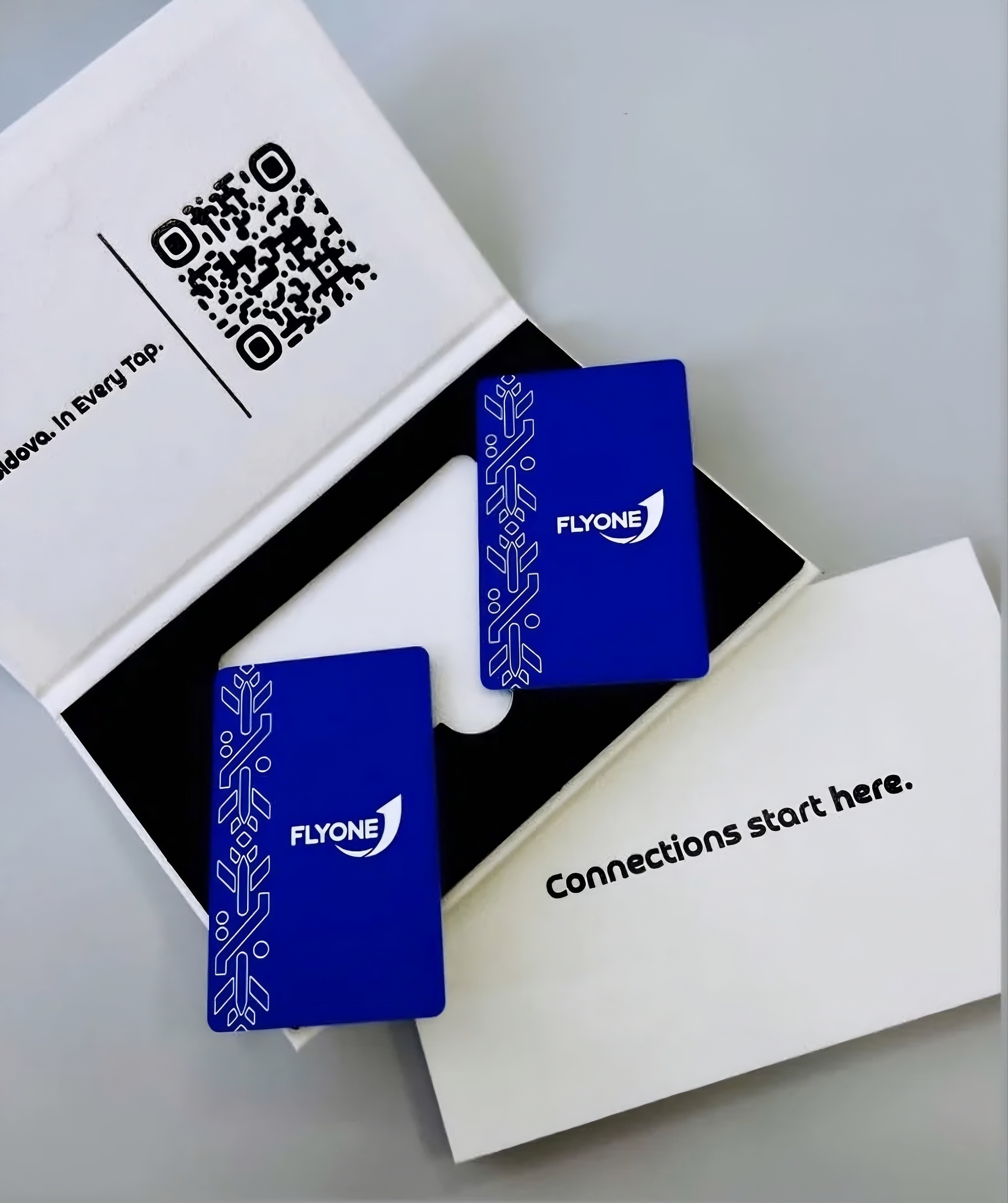 FLYONE: NFC-карты с индивидуальным дизайном для команды FLYONE.
